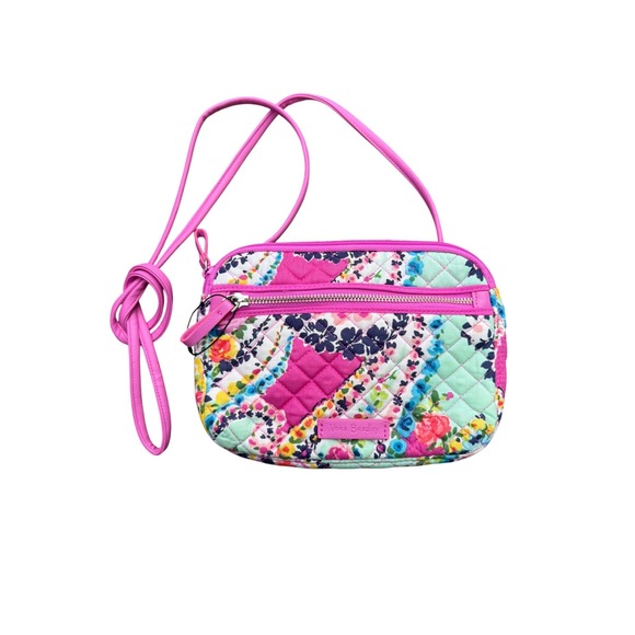 Vera Bradley Handbags - Vera Bradley Crossbody Bag Floral Quilted Zip Top Small Purse